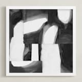 "Construct 1" - Art Print in Black and White by Ashleigh Ninos - Framed