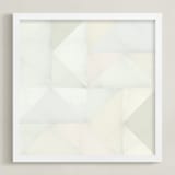 "quilt block 01" - Art Print in Green Spring by Leanne Friedberg - Framed