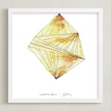 "November - Topaz" - Art Print in Topaz by Naomi Ernest - Framed