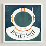 "Space to Explore" - Personalized Art Print in Galaxy by Heather Schertzer - Framed