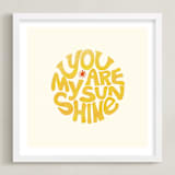 "Forever Sunshine" - Art Print in Sunflower by Carrie ONeal - Framed