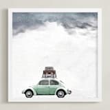 "Jupiter Adieu" - Art Print in Jupiter Mint by Maja Cunningham - Framed