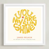 "Forever Sunshine" - Personalized Art Print in Goldenrod by Carrie ONeal - Framed
