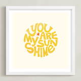 "Forever Sunshine" - Art Print in Sunflower by Carrie ONeal - Framed