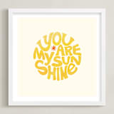 "Forever Sunshine" - Art Print in Sunflower by Carrie ONeal - Framed