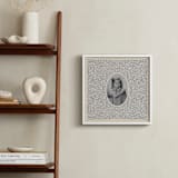 "Pendant" - Framed Photo in Sapphire by Grae - In a Room