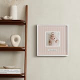 "Preppy Stripes" - Framed Photo in Cantelope by Benita Crandall - In a Room