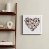 "Holiday Heart Snapshot Mix®: Framed Photo" - Framed Photo in White by Minted - In a Room