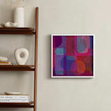 "Scandinavian Modern Revisit" - Art Print in Electric Crimson by Lisa Sundin - In a Room