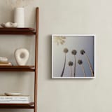 "Sunny Palm Trees" - Art Print in Seagreen by Five Sparrows - In a Room