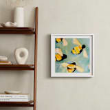 "Happy Bees" - Art Print in Morning Sky by claire whitehead - In a Room