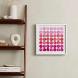 "Circles" - Art Print in Pinks by Christine Copeland - In a Room