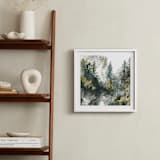 "Forest Mist" - Art Print in White by Anne Kostecki - In a Room
