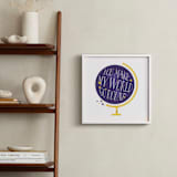 "Lettered World Go Round" - Art Print in Violet Purple by curiouszhi - In a Room