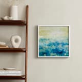"Shining Sea" - Art Print in Aqueous Blue by Courtney Crane - In a Room