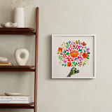"All is well" - Art Print in coral by Betty Hatchett - In a Room