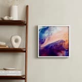 "Blue into Orange" - Art Print in deep blue and orange by Alexis Arnold - In a Room