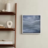 "A Brighter Start" - Art Print in periwinkle blue by Kelly Money - In a Room