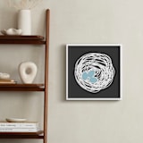 "New Nest Solo" - Art Print in Charcoal by Three Wings North - In a Room