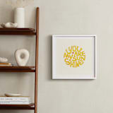 "Forever Sunshine" - Art Print in Sunflower by Carrie ONeal - In a Room