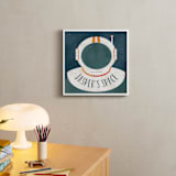"Space to Explore" - Personalized Art Print in Galaxy by Heather Schertzer - In a Room