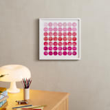 "Circles" - Art Print in Pinks by Christine Copeland - In a Room