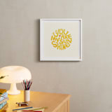 "Forever Sunshine" - Art Print in Sunflower by Carrie ONeal - In a Room