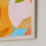 "A colorful moment" - Art Print in Juicy Orange by Dominique Vari - Frame Close-up