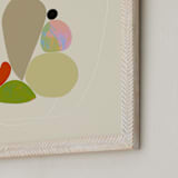 "Poetic Shapes 1" - Art Print in Fresh Linen by Dominique Vari - Frame Close-up