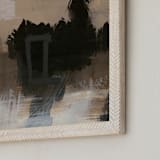 "Deserted Place Series 4" - Art Print in Earthtones by Angela Simeone - Frame Close-up