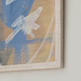"Little Man Series 2" - Art Print in Tan by Angela Simeone - Frame Close-up