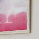 "The Calm" - Art Print in Stormy Blue by Chelsey Scott - Frame Close-up
