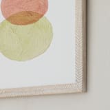"Microscope View" - Art Print in Damask Yellow by Aspa Gika - Frame Close-up