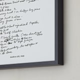 "Your Text: Custom Print " - Custom Print in Black by Minted - Frame Close-up