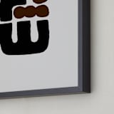 "Bold Floral I" - Art Print in Onyx by Iveta Angelova - Frame Close-up