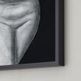 "Undefined" - Art Print in charcoal by Lindsay Megahed - Frame Close-up