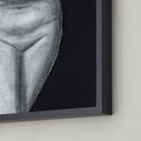 "Undefined" - Art Print in charcoal by Lindsay Megahed - Frame Close-up