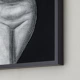 "Undefined" - Art Print in charcoal by Lindsay Megahed - Frame Close-up