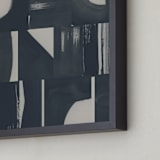 "Monochrome" - Art Print in Black by Lena Erysheva - Frame Close-up