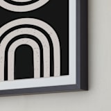 "Arcs II" - Art Print in Midnight Black by Iveta Angelova - Frame Close-up