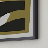 "Dual Perspectives 1" - Art Print in Subtle Earth by Stefania Copertini - Frame Close-up