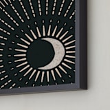 "This Side of the Equator II" - Art Print in Nighttime by ThirtyOne Illustrations - Frame Close-up