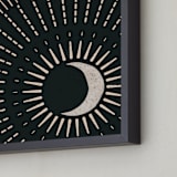 "This Side of the Equator II" - Art Print in Nighttime by ThirtyOne Illustrations - Frame Close-up