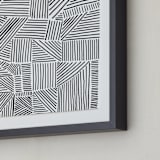 "Criss Cross" - Art Print in Midnight by raven erebus - Frame Close-up
