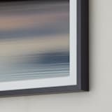 "Flowing Dusk" - Art Print in Shadow Blue by Em Hale - Frame Close-up