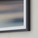 "Flowing Dusk" - Art Print in Shadow Blue by Em Hale - Frame Close-up