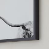 "Brandir" - Art Print in Charcoal by Amy Carroll - Frame Close-up