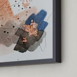 "Divide #1" - Art Print in Pacific Blue by Christine Olmstead - Frame Close-up