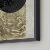 "Peep Hole" - Art Print in Antique Gold by Faiza Khan - Frame Close-up