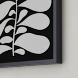 "Black Plant II" - Art Print in Chalkboard Black by Alisa Galitsyna - Frame Close-up